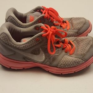 Neon Pink & Gray Nike Shoes